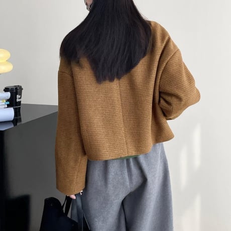 collarless retro jacket　MA1141