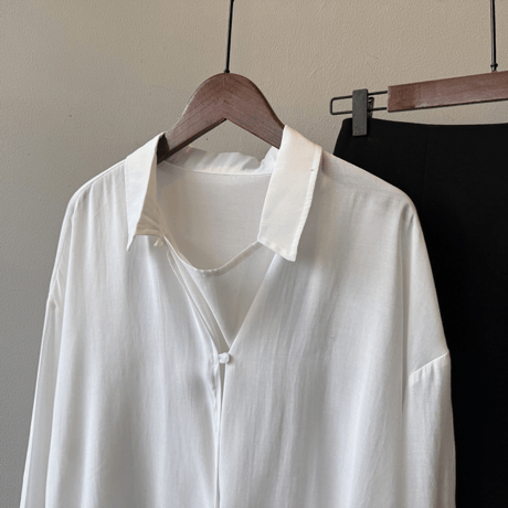 french drape pullover shirt　MA1594