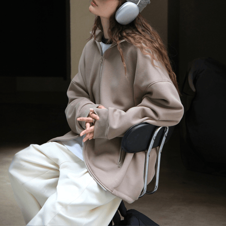 double zipper hoodie　MA1302