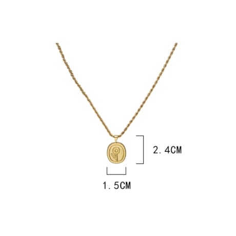 flower charm necklace　MA1127