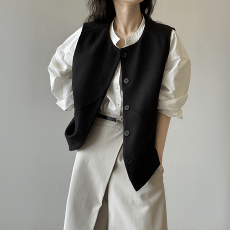 structured layering vest　MA1591