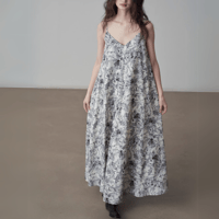 botanical design cami onepiece　MA1424