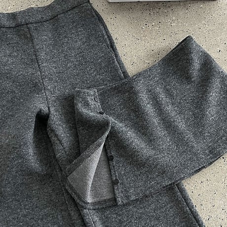 layered flare knit pants　MA1791