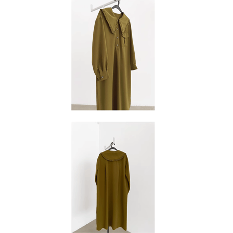 ruffle collar long dress　MA1462