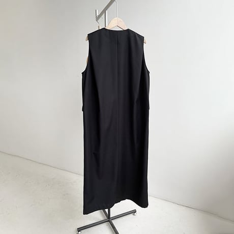 double button long vest　MA1303