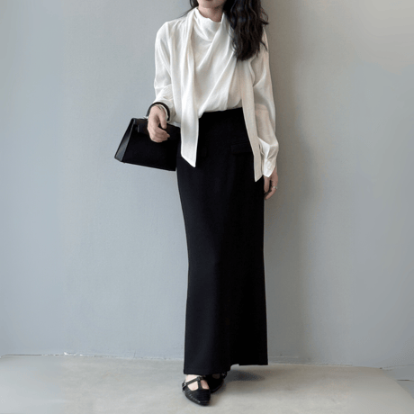 elegant straight tube skirt　MA1593