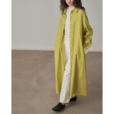 drop shoulder long shirt one piece　MA1379