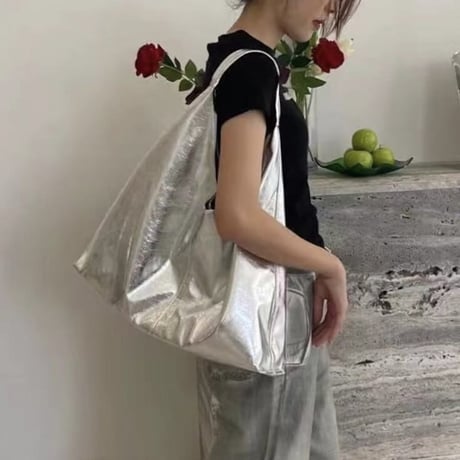 metallic soft shoulder bag　MA1110