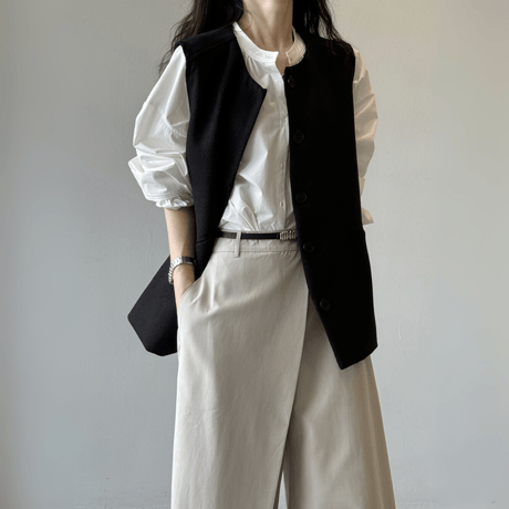 structured layering vest　MA1591