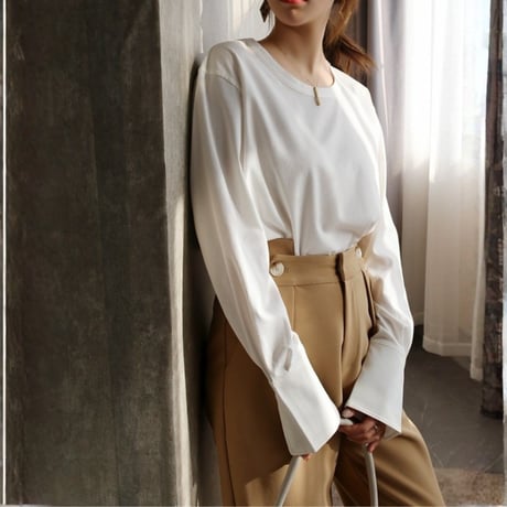 long cuffs rib cut top　MA1838