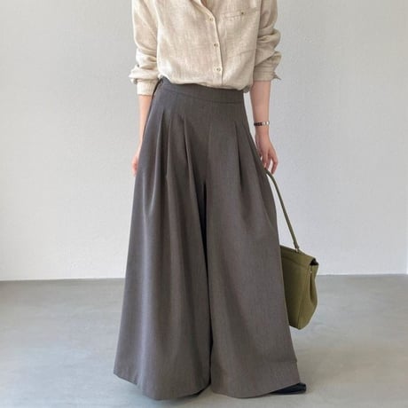 modern volume tuck flare pants　MA1798