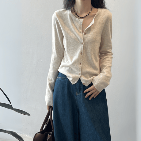 stripe harmony knit cardigan　MA1627
