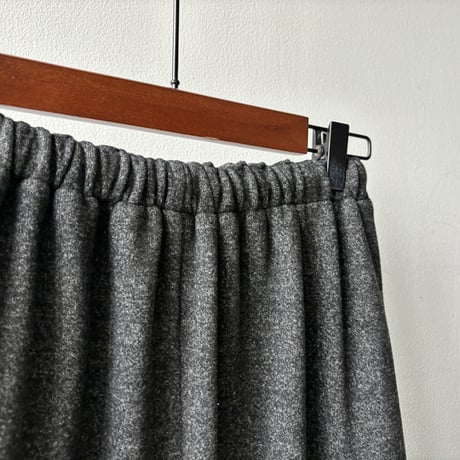 soft fleece a-line slit skirt　MA1729