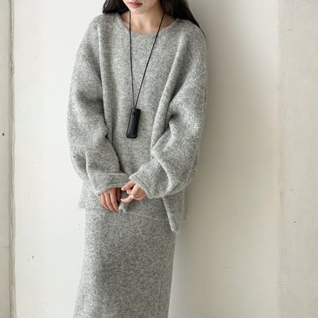 back-button fluffy knit setup　MA1698