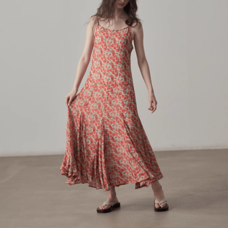 floral print long onepiece　MA1438