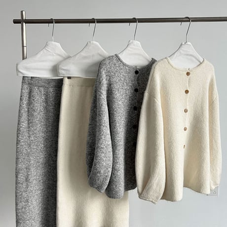 back-button fluffy knit setup　MA1698