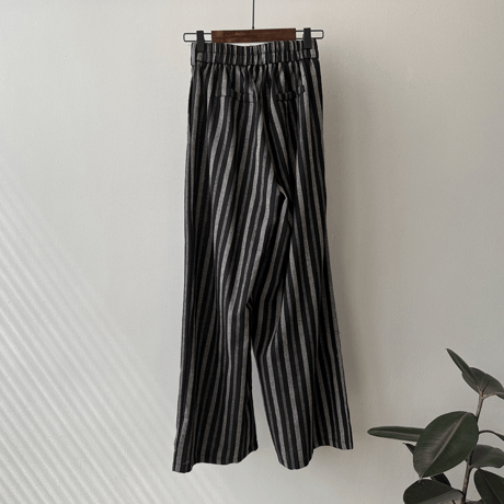 stripe relax wide pants　MA1560