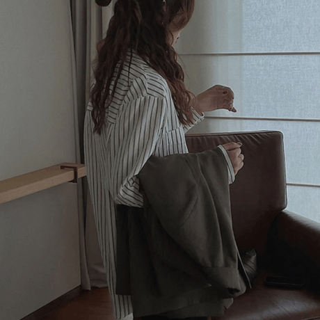 urban stripe relax shirt　MA1585