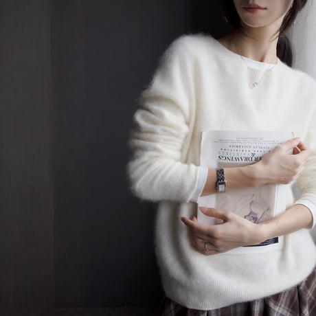cashmere wool fluffy loose knit　MA1669