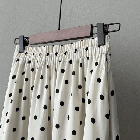 polka dot flare skirt　MA1545