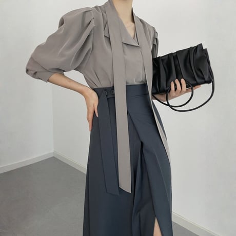 elegant slit high waist skirt　MA1841