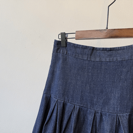 swing Denim Maxi Skirt　MA1635