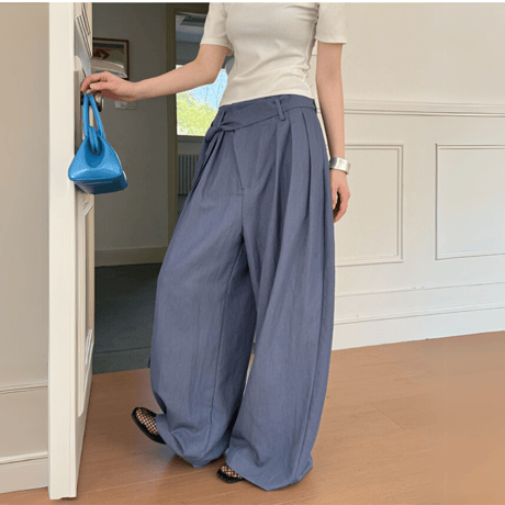 belted volume line pants　MA1532