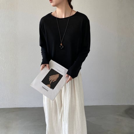 back button sheer long sleeve tops　MA1977