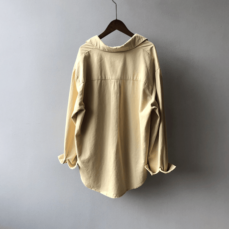 oversized cotton button down shirt　MA1634