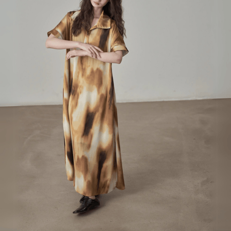 loose fit long shirt dress　MA1382