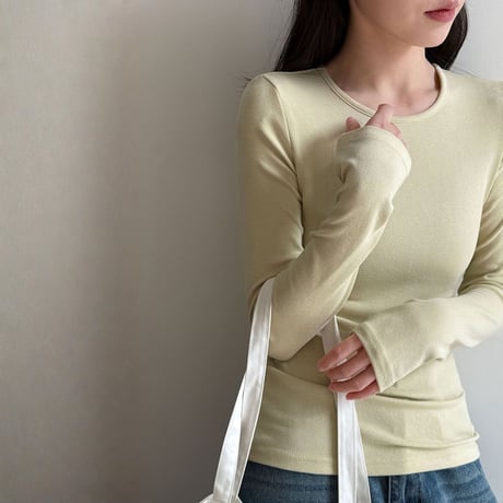 soft stretch long sleeve inner tee　MA1866