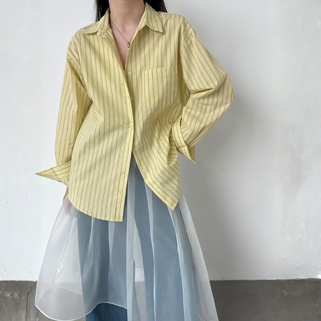 pleated waist tulle half skirt　MA1912