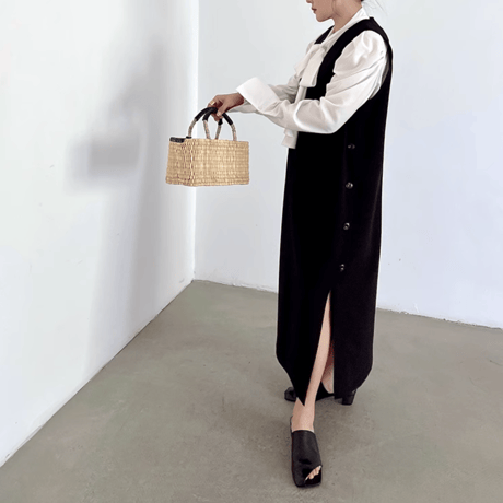 layered sleeveless long onepiece　MA1449