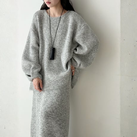 back-button fluffy knit setup　MA1698