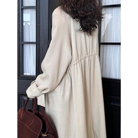 drape light long coat　MA1136