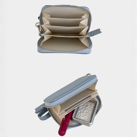 pearl charm zip mini wallet　MA1902