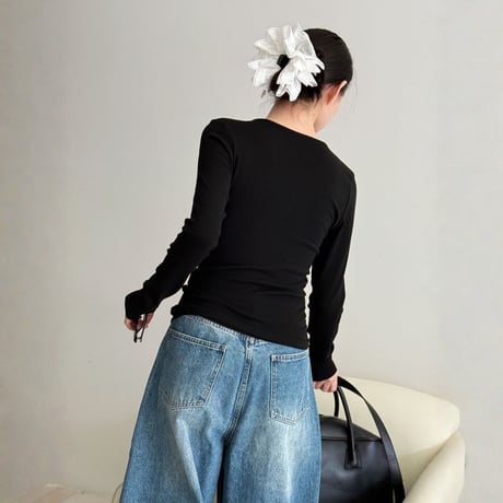 soft stretch long sleeve inner tee　MA1866