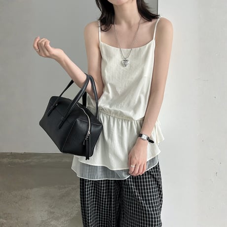 drawstring double hem camisole tops　MA1963
