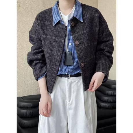 retro check short jacket　MA1147