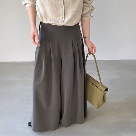 modern volume tuck flare pants　MA1798