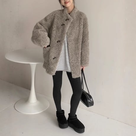 wool toggle shearling coat　MA1679