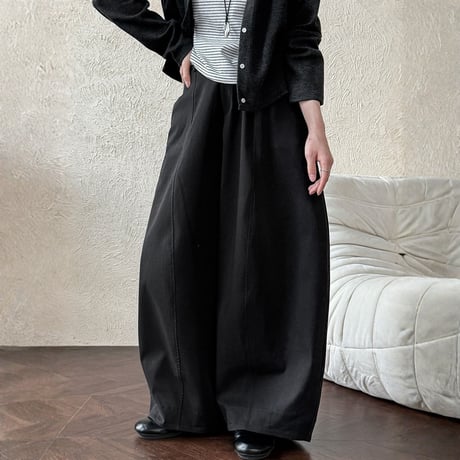 high waist center seam wide pants　MA1863
