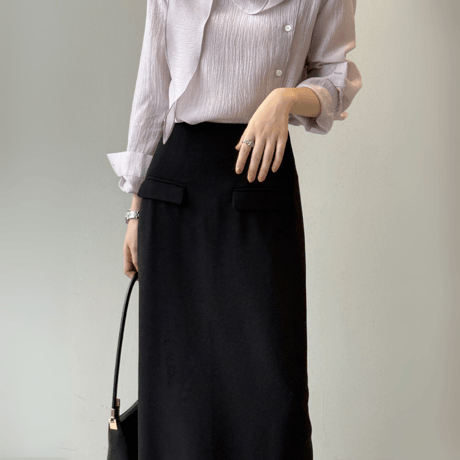 elegant straight tube skirt　MA1593