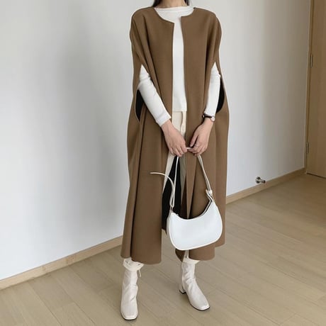 long cape coat　MA1137