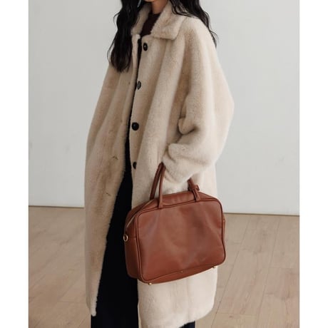 faux fur fluffy long coat　MA1328