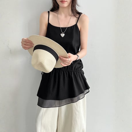 drawstring double hem camisole tops　MA1963