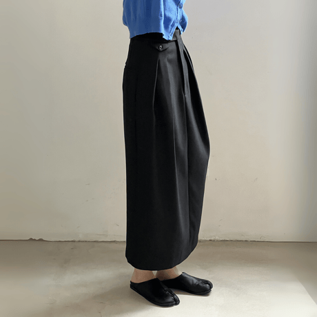 high-waist tuck flare skirt　MA1626