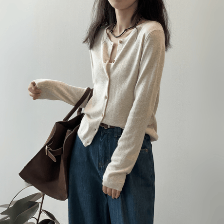 stripe harmony knit cardigan　MA1627