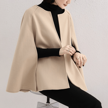 slit sleeve poncho coat　MA1640