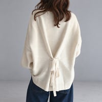 【即納】backribbon knit pullover　MA1638